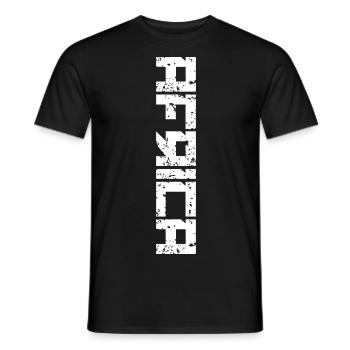 AFRICA - T-shirt homme - noir - Devant - AI Model Male 178 light (178cm)
