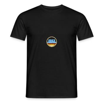 1983 1983 - Männer T-Shirt - Schwarz - Vorne - AI Model Male 178 light (178cm)