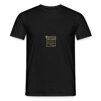 Optionen Amaranth - Männer T-Shirt - Schwarz - Vorne - AI Model Male 178 light (178cm)