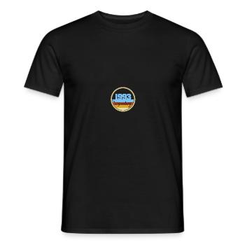 1993 - Männer T-Shirt - Schwarz - Vorne - AI Model Male 178 light (178cm)