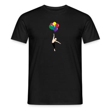 Balloon - T-shirt homme - noir - Devant - AI Model Male 178 light (178cm)