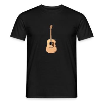 Guitare - T-shirt homme - noir - Devant - AI Model Male 178 light (178cm)
