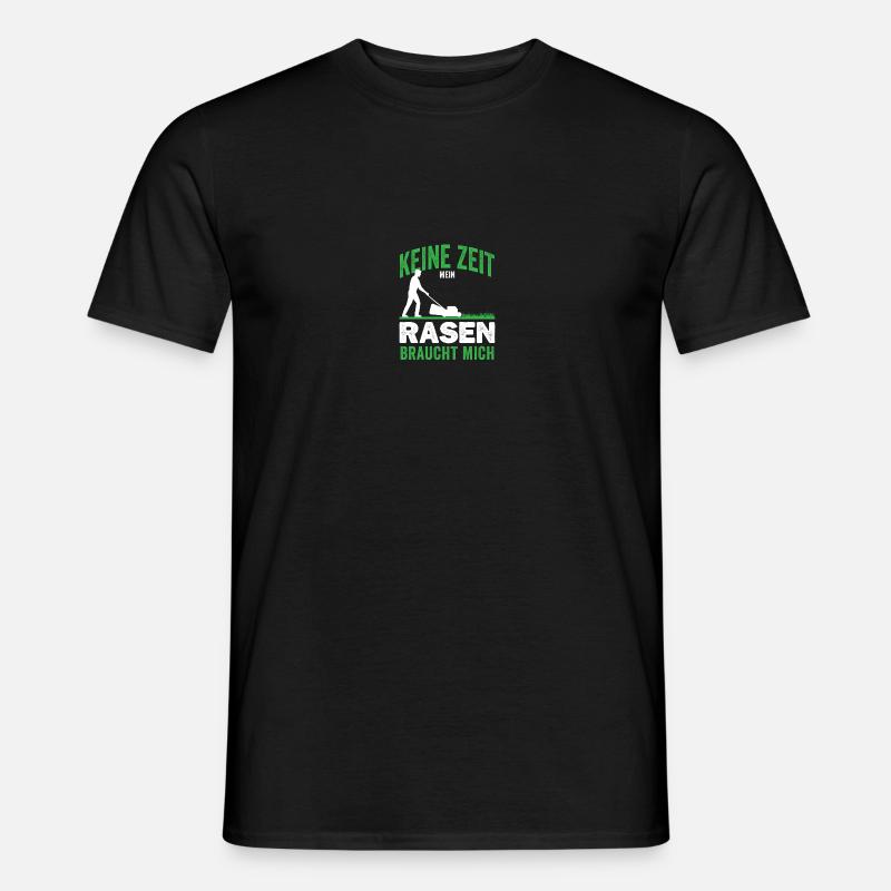 Gartenfreunde Rasenflüsterer Platzwart Geschenk - Männer T-Shirt - Schwarz
