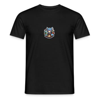 Aventures avec des compagnons moelleux - T-shirt homme - noir - Devant - AI Model Male 178 light (178cm)