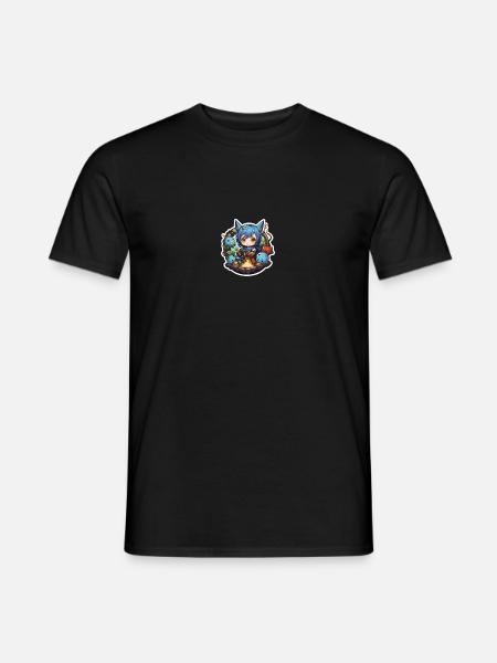 Abenteuer mit flauschigen Gefährten - Männer T-Shirt - Schwarz