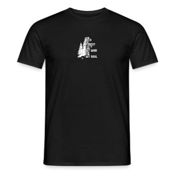 Forest Mind Soul Quest - Men's T-Shirt - black - Front - AI Model Male 178 light (178cm)
