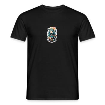 Magier Mädchen - Männer T-Shirt - Schwarz - Vorne - AI Model Male 178 light (178cm)