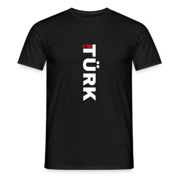 Türkiye - T-shirt homme - noir - Devant - AI Model Male 178 light (178cm)