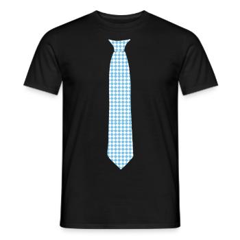 Krawatte Muster Oktober feiern - Männer T-Shirt - Schwarz - Vorne - AI Model Male 178 light (178cm)