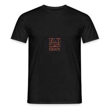 Jahr 2001 - Männer T-Shirt - Schwarz - Vorne - AI Model Male 178 light (178cm)