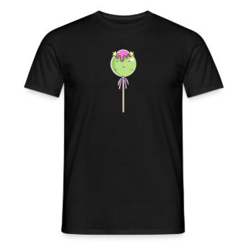 Sucette vert2 - T-shirt homme - noir - Devant - AI Model Male 178 light (178cm)