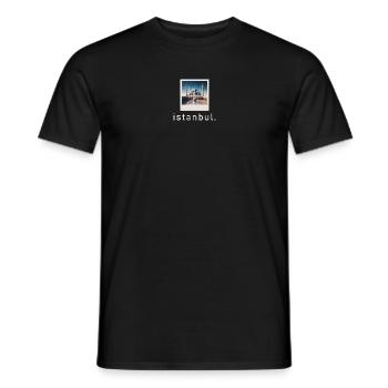 Mosquée Bleue Istanbul Photo Rétro - T-shirt homme - noir - Devant - AI Model Male 178 light (178cm)