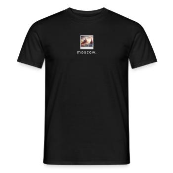 Photo rétro de la place rouge de Moscou - T-shirt homme - noir - Devant - AI Model Male 178 light (178cm)