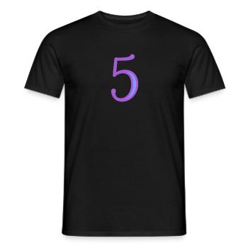 5. CINQ - T-shirt homme - noir - Devant - AI Model Male 178 light (178cm)