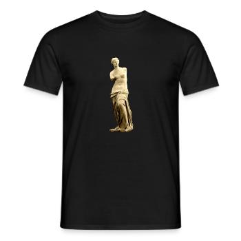 VENUS DE MILO - Männer T-Shirt - Schwarz - Vorne - AI Model Male 178 light (178cm)