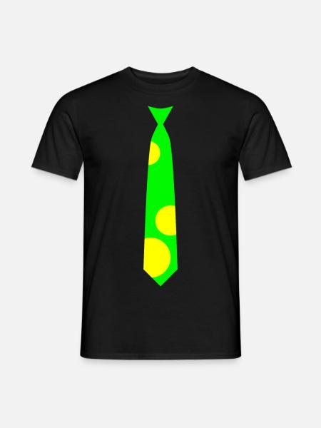 Original tie Tshirt - flashy lemon style - Men's T-Shirt - black