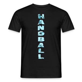 Handball Handball Joueur Handball Joueur Broken Splash - T-shirt homme - noir - Devant - AI Model Male 178 light (178cm)