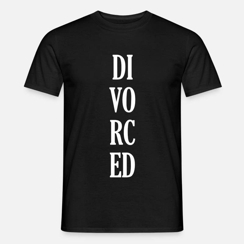 Divorced - Männer T-Shirt - Schwarz