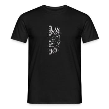Gorille " King of the jungle " - T-shirt homme - noir - Devant - AI Model Male 178 light (178cm)