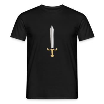 Sword - Men's T-Shirt - black - Front - AI Model Male 178 light (178cm)