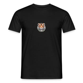Tigre porte-bonheur - T-shirt homme - noir - Devant - AI Model Male 178 light (178cm)