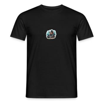 Balade à moto - T-shirt homme - noir - Devant - AI Model Male 178 light (178cm)