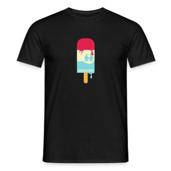 Eisbader Eiszeit im Eisbad - Männer T-Shirt - Schwarz - Vorne - AI Model Male 178 light (178cm)
