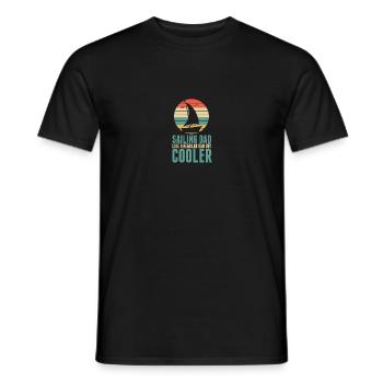 Segeln Segler Vater Vintage Segelschiff Kapitän - Männer T-Shirt - Schwarz - Vorne - AI Model Male 178 light (178cm)