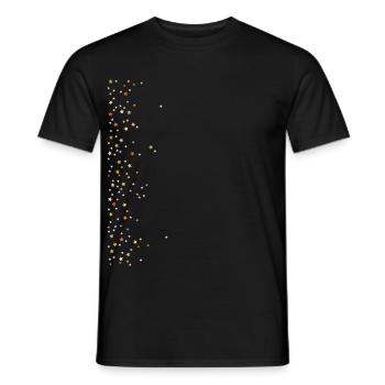 Étoiles - T-shirt homme - noir - Devant - AI Model Male 178 light (178cm)