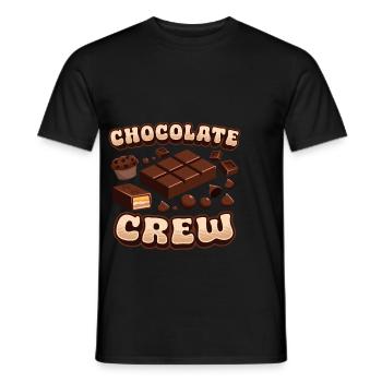 Candy Chocolate Chocolate Chocolate Crew - T-shirt homme - noir - Devant - AI Model Male 178 light (178cm)