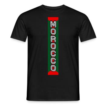 Marokko in Kraft - Männer T-Shirt - Schwarz - Vorne - AI Model Male 178 light (178cm)