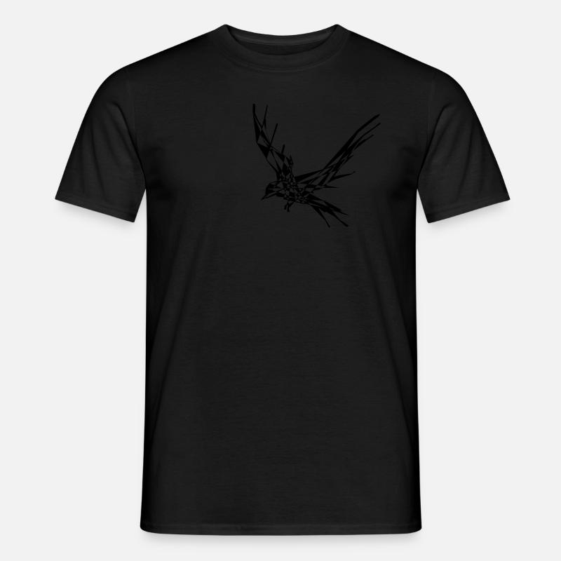 Rabe - Männer T-Shirt - Schwarz