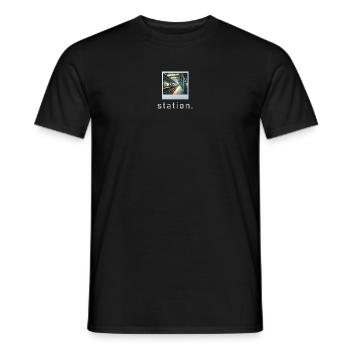 Station Vibe Rétro Photo - T-shirt homme - noir - Devant - AI Model Male 178 light (178cm)