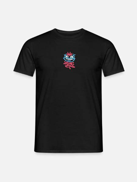 Little Monsters: Punk Monkey with Wink - Men's T-Shirt - black