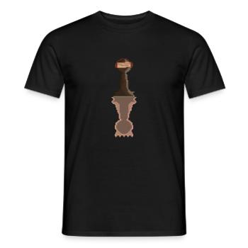 WACHSEN - Männer T-Shirt - Schwarz - Vorne - AI Model Male 178 light (178cm)