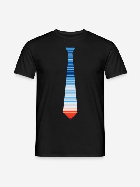 Warming Stripes | Quaschning Scientists for Future - Männer T-Shirt - Schwarz - Vorne