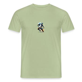 Breakdance - Männer T-Shirt - Sage - Vorne - AI Model Male 178 light (178cm)