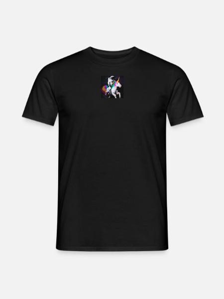 cosmonaute licorne - T-shirt homme - noir