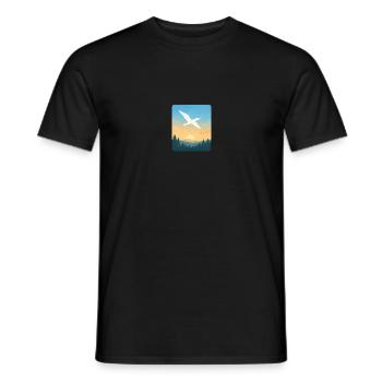 Freebird forest - Männer T-Shirt - Schwarz - Vorne - AI Model Male 178 light (178cm)