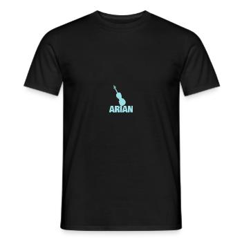 Bratsche Arian - Männer T-Shirt - Schwarz - Vorne - AI Model Male 178 light (178cm)