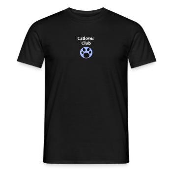 Cat Lover Club, Tier tatzen, closing - Männer T-Shirt - Schwarz - Vorne - AI Model Male 178 light (178cm)