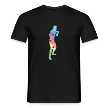 Mma Silhouette - Men's T-Shirt - black - Front - AI Model Male 178 light (178cm)