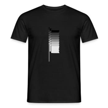Multi-drapeaux - T-shirt homme - noir - Devant - AI Model Male 178 light (178cm)