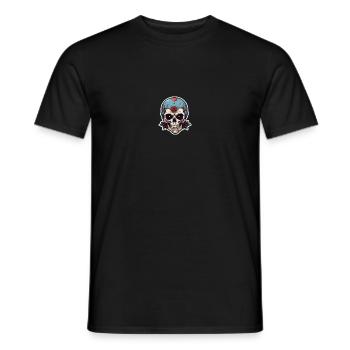 Skull - Men's T-Shirt - black - Front - AI Model Male 178 light (178cm)