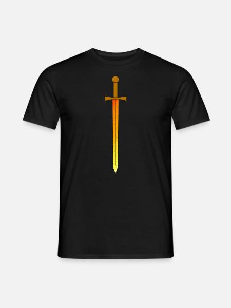 Excalibur - Schwert - Magisch / Mythos - Männer T-Shirt - Schwarz
