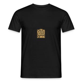 Année 1955 - T-shirt homme - noir - Devant - AI Model Male 178 light (178cm)