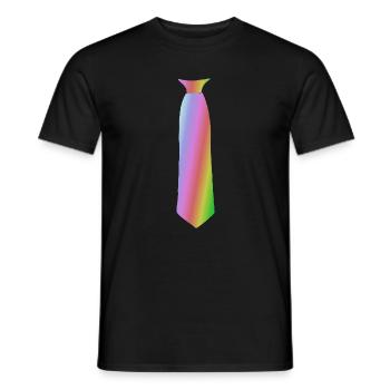 Watercolor gradient vases illustration - Men's T-Shirt - black - Front - AI Model Male 178 light (178cm)