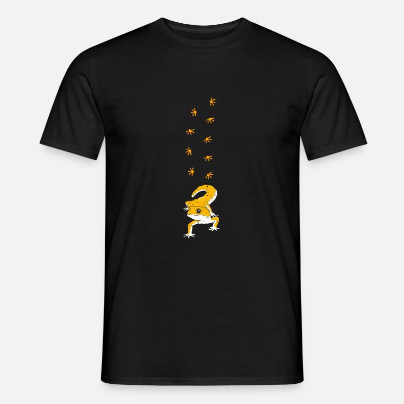 Leopard Gecko - Männer T-Shirt - Schwarz