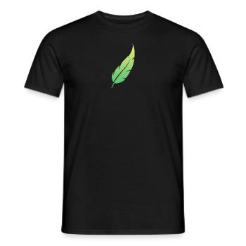 Feather Feeling #5 - Männer T-Shirt - Schwarz - Vorne - AI Model Male 178 light (178cm)