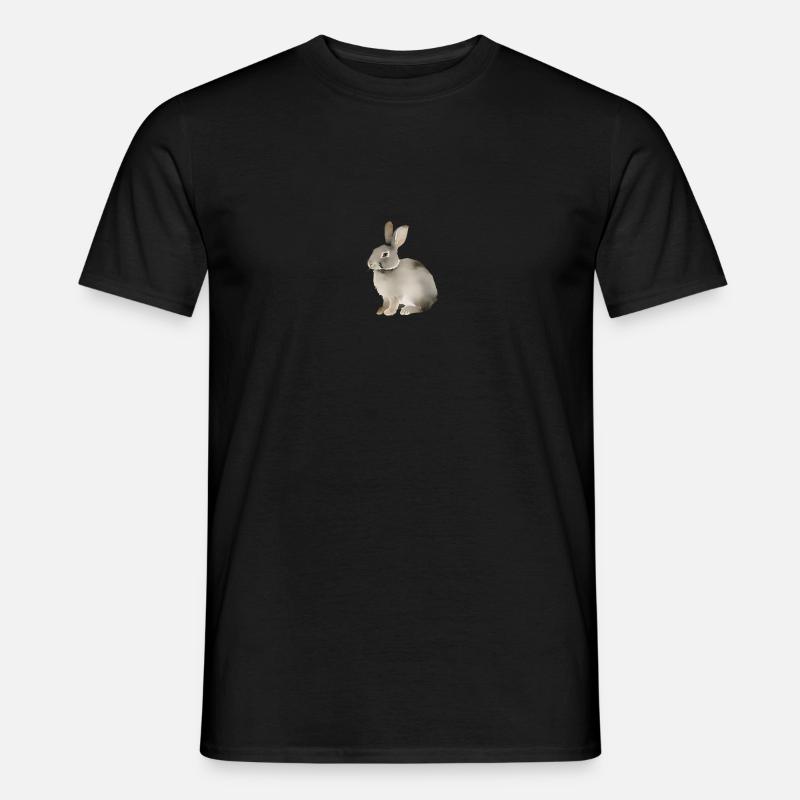 Rabbit with a plain background - Men's T-Shirt - black